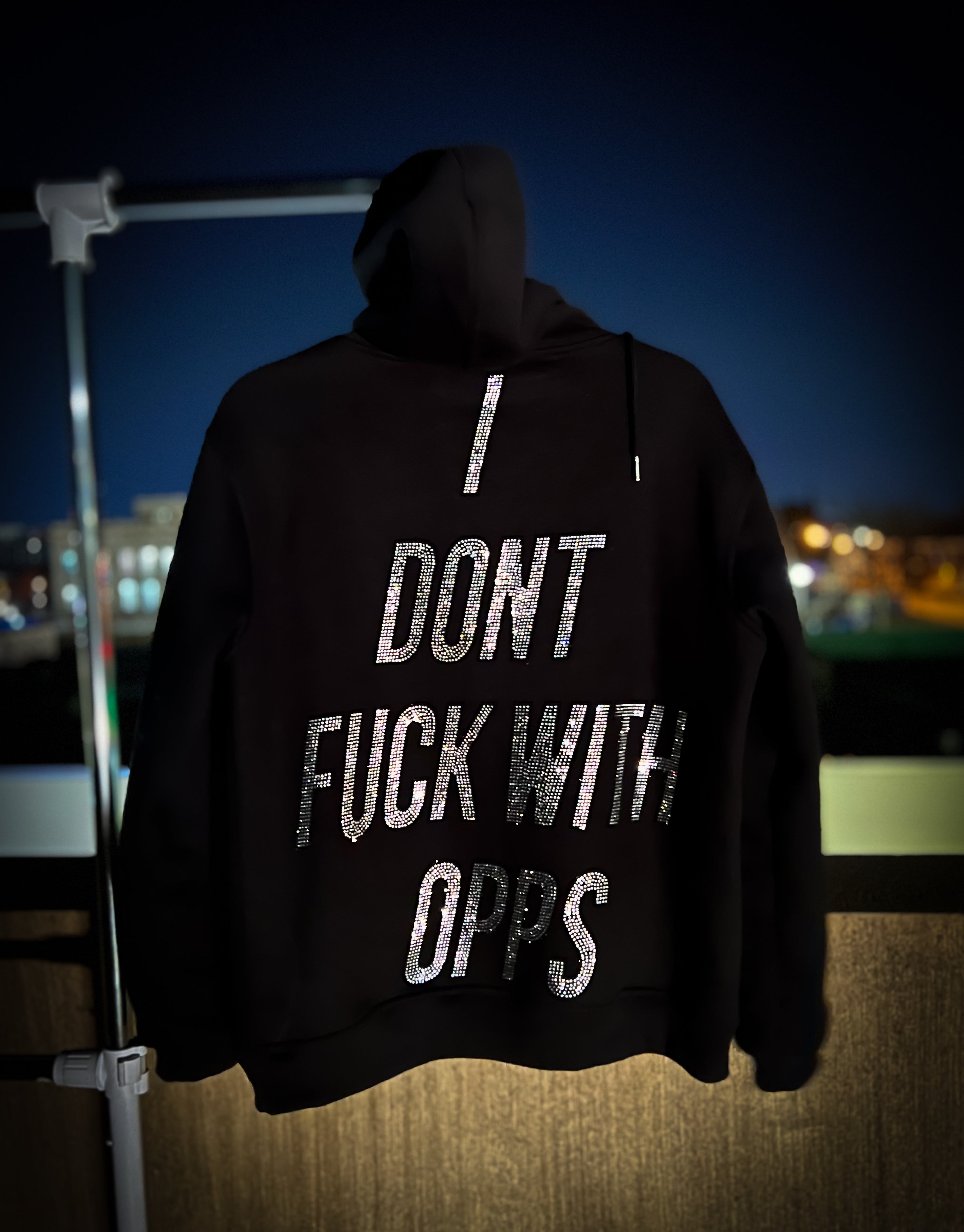 “IDFWO” Hoodie Black