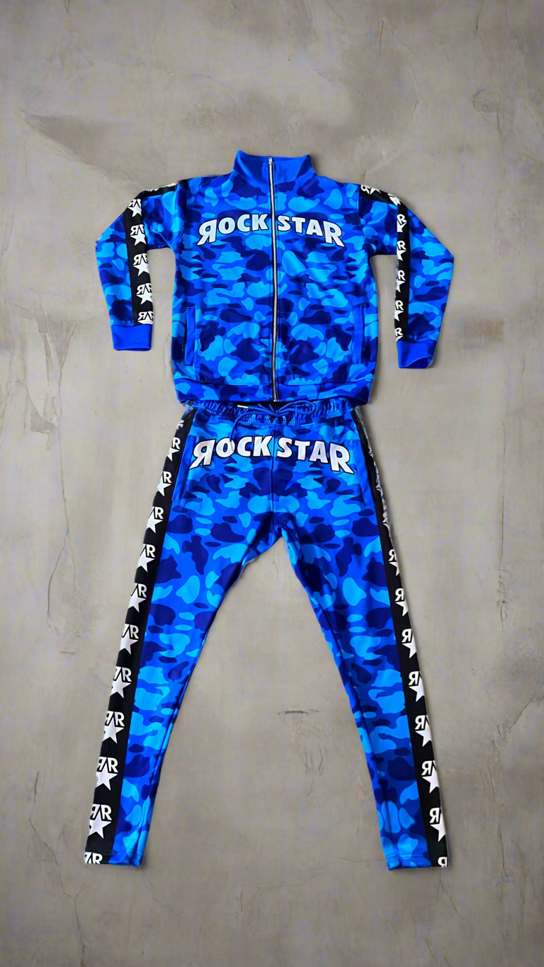 Blue Camo Tracksuit