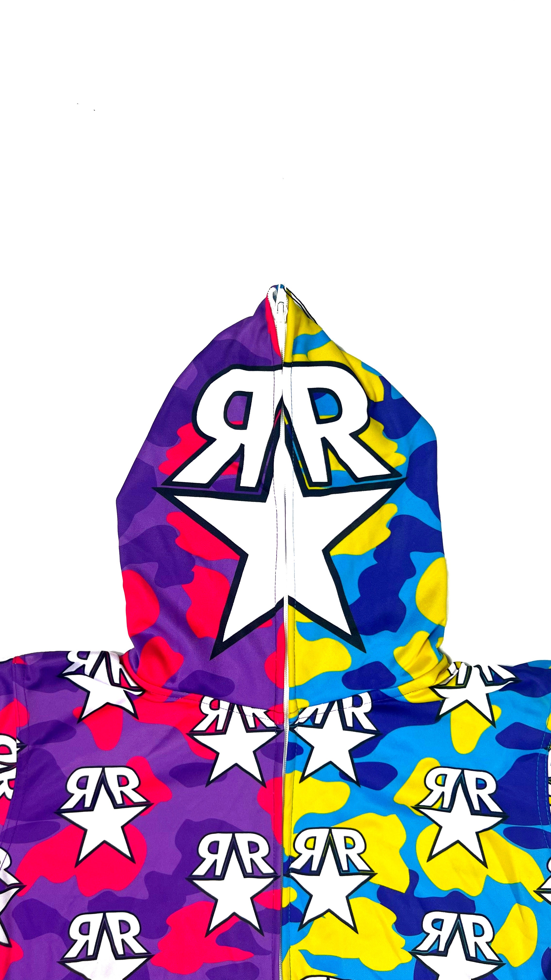 Multi Color Camo Fullzip