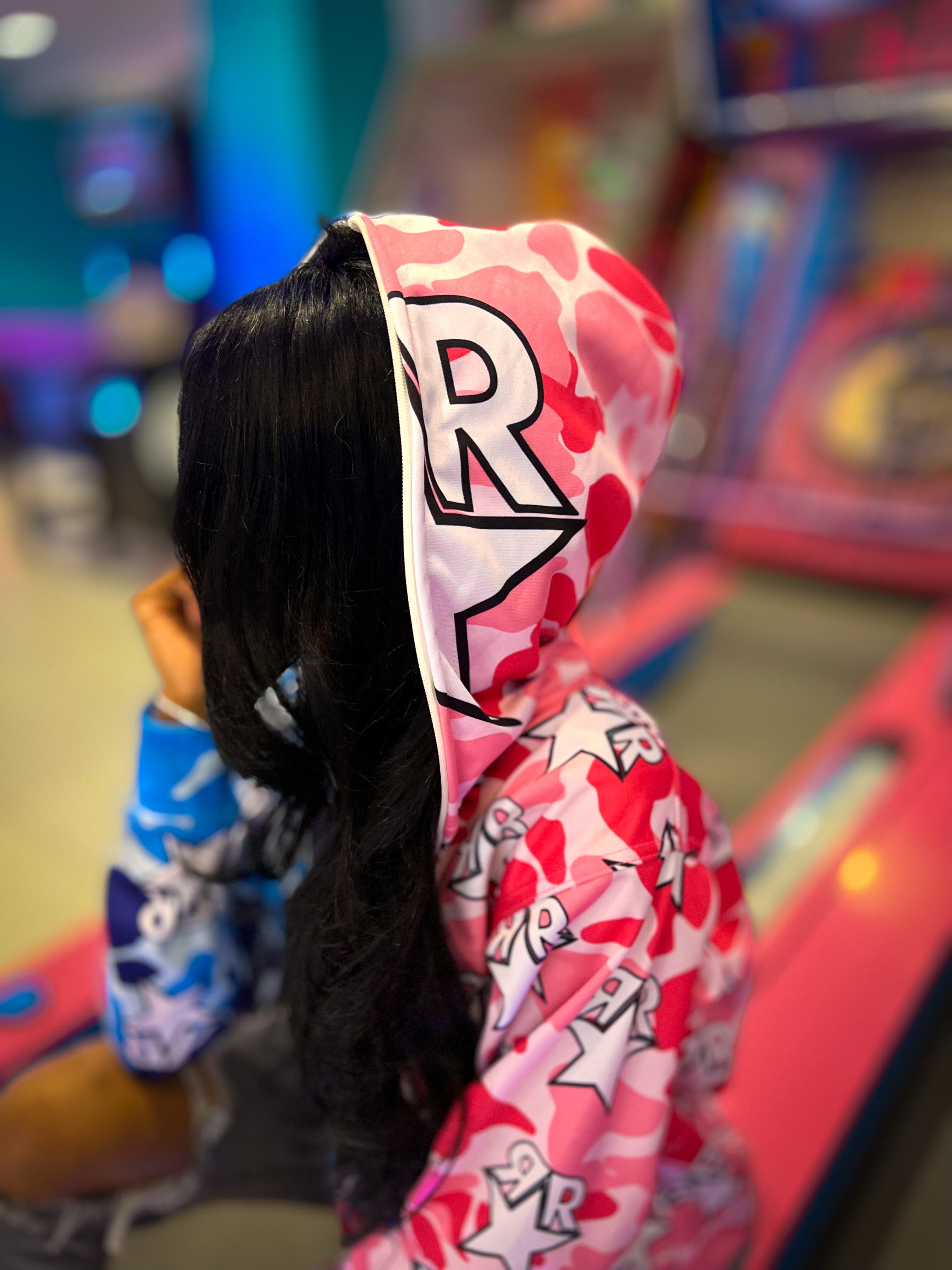 Blue/Pink Two-Tone Camo Fullzip