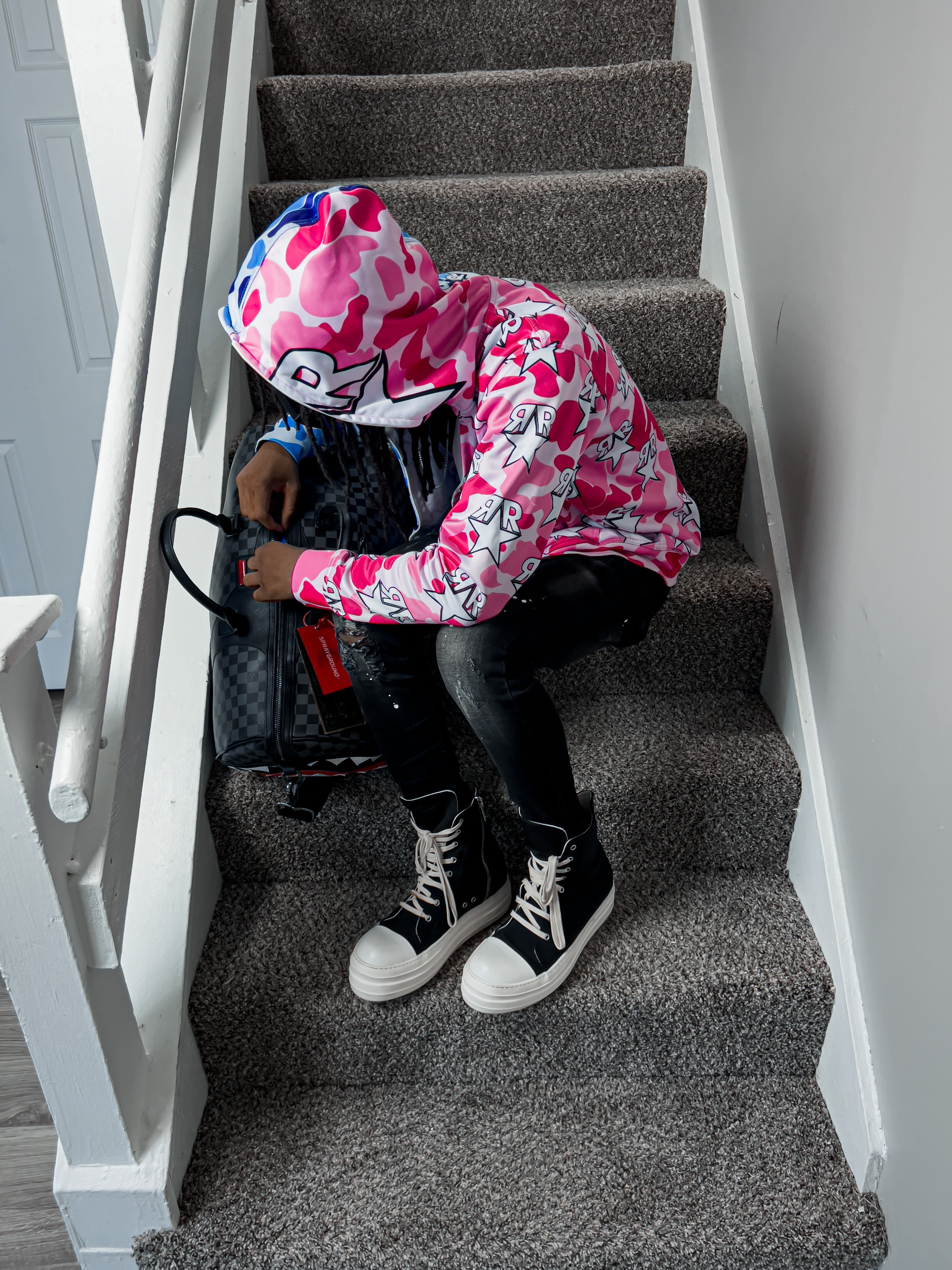 Blue/Pink Two-Tone Camo Fullzip