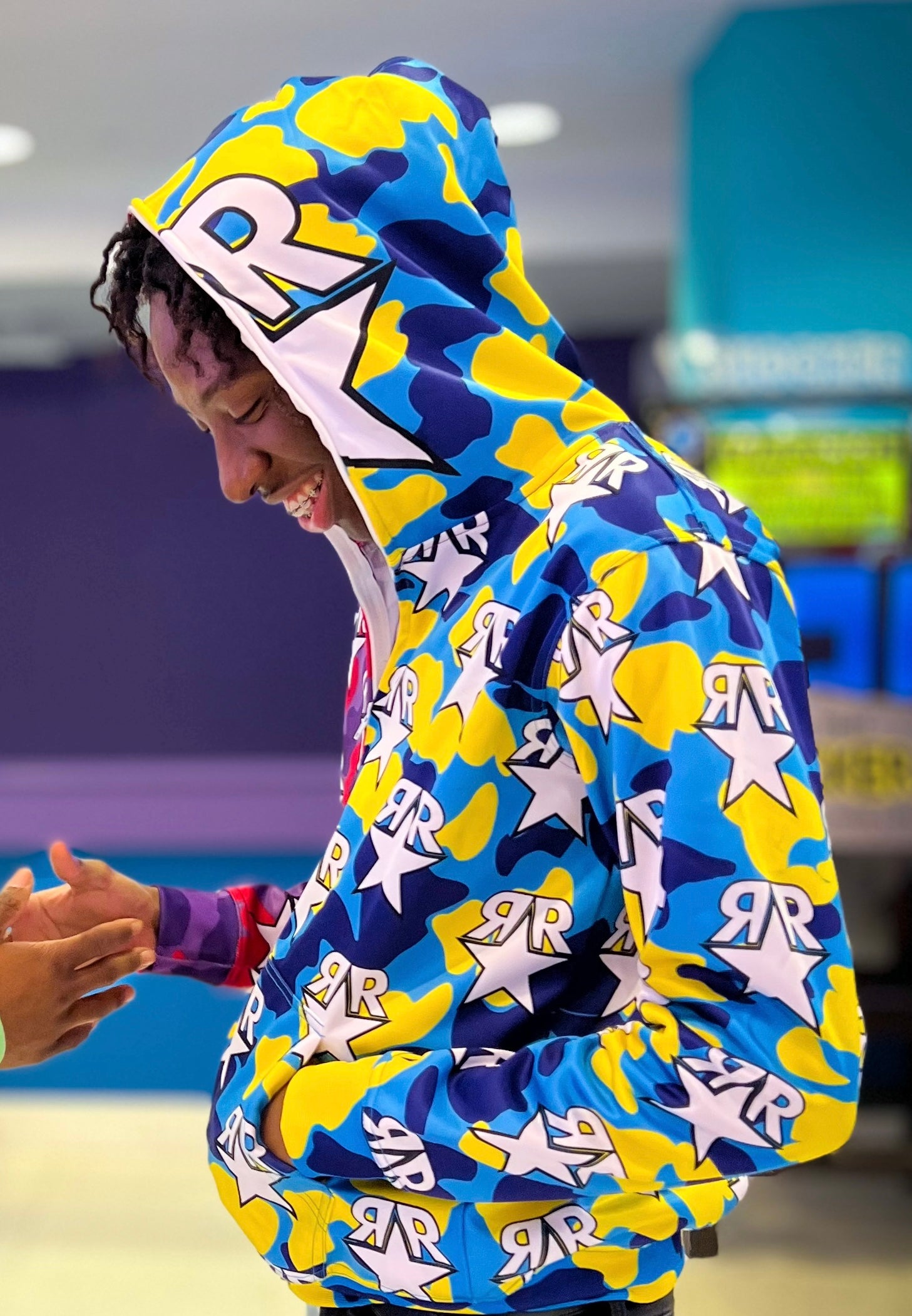 Multi Color Camo Fullzip