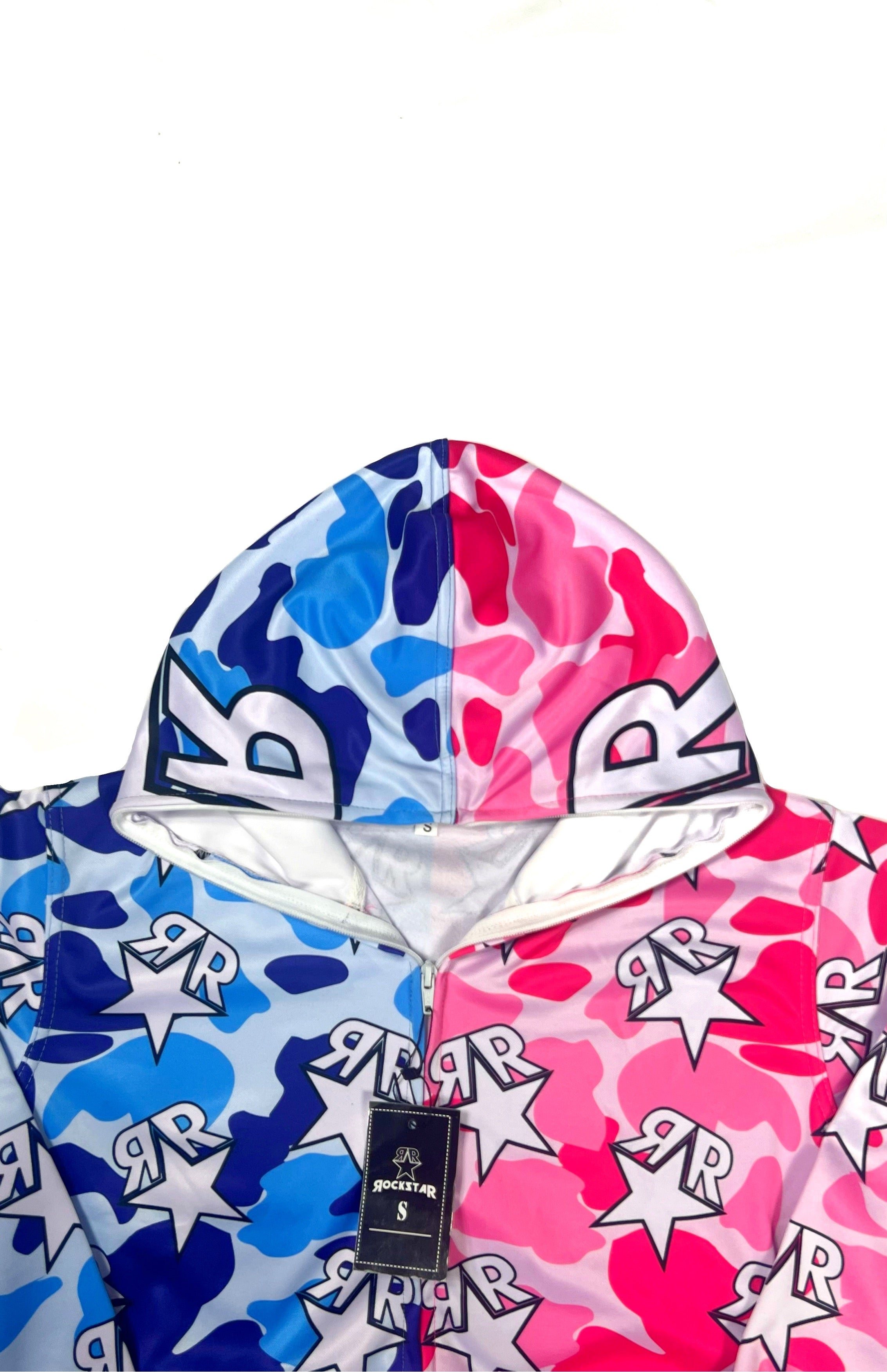 Blue/Pink Two-Tone Camo Fullzip