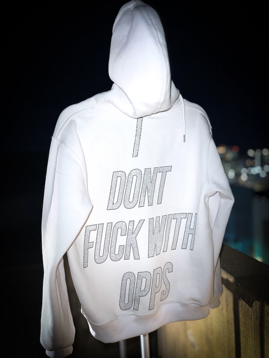 “IDFWO” Hoodie White