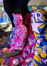 Multi Color Camo Fullzip