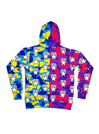 Multi Color Camo Fullzip