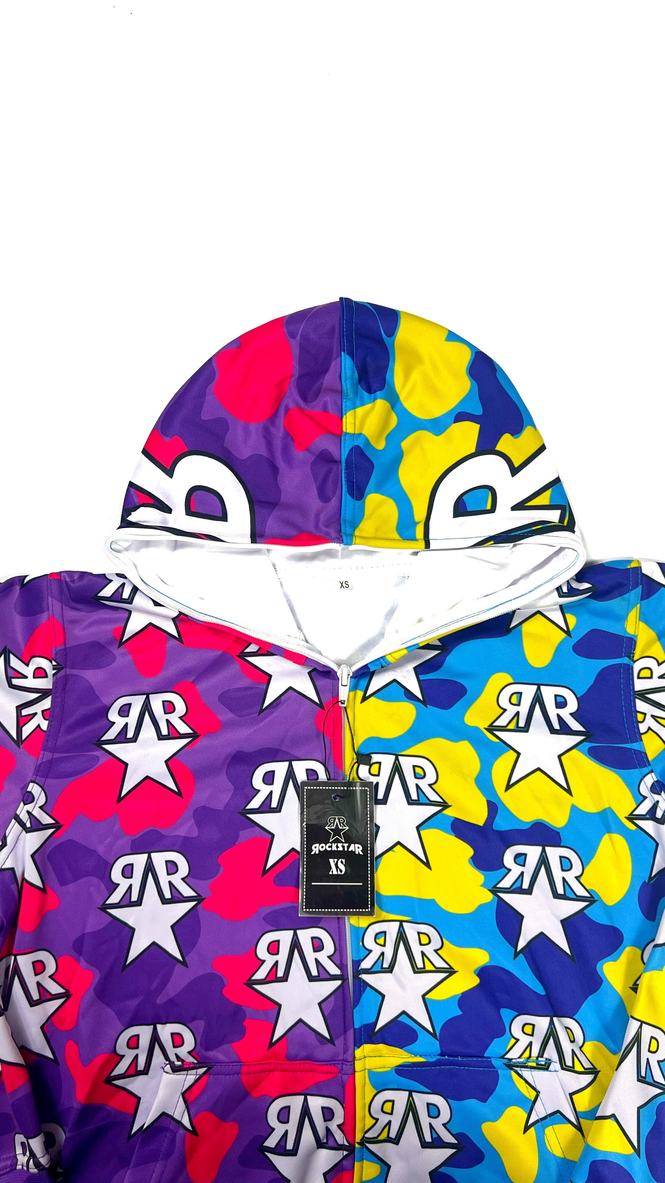 Multi Color Camo Fullzip